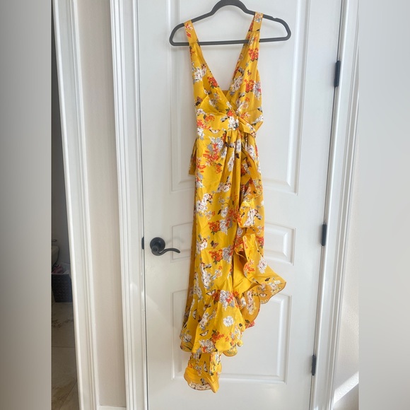 NWOT Bronx and Banco Asymmetrical Floral Dress - Picture 4 of 11